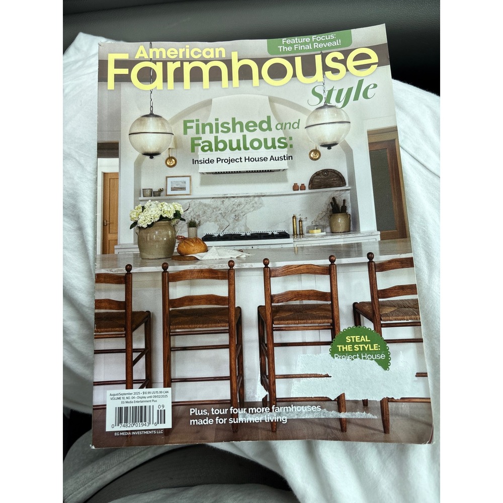 American Farmhouse Style Fleamarket Magazine‎ August September 2025 House Austin